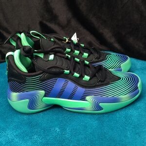 Adidas Exhibit Select 2.0 Pro Basketball  Womens Black Green Sneakers Size 8.5